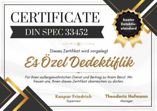 Hakkımızda 5 Sertifika-Özel Dedektif